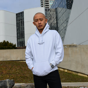 Born & Raised: Scarborough White Embroidery Hoodie