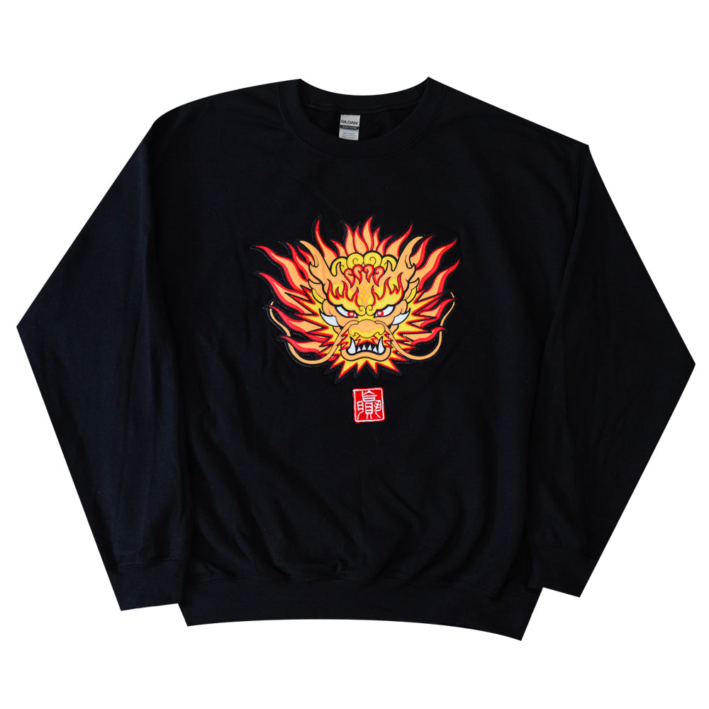 黃龍 The Yellow Dragon Embroidery Crewneck Sweater