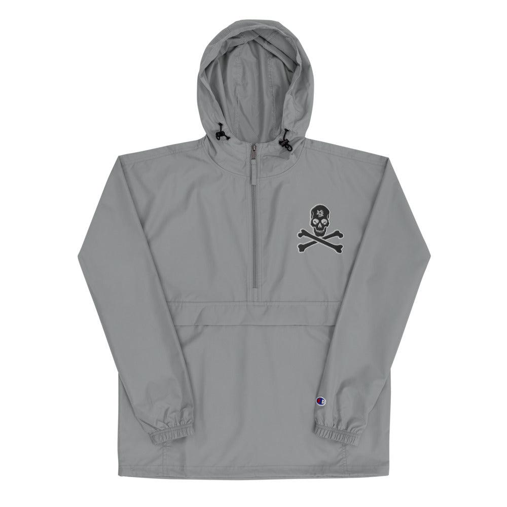 Crossbones Embroidered Champion Packable Jacket