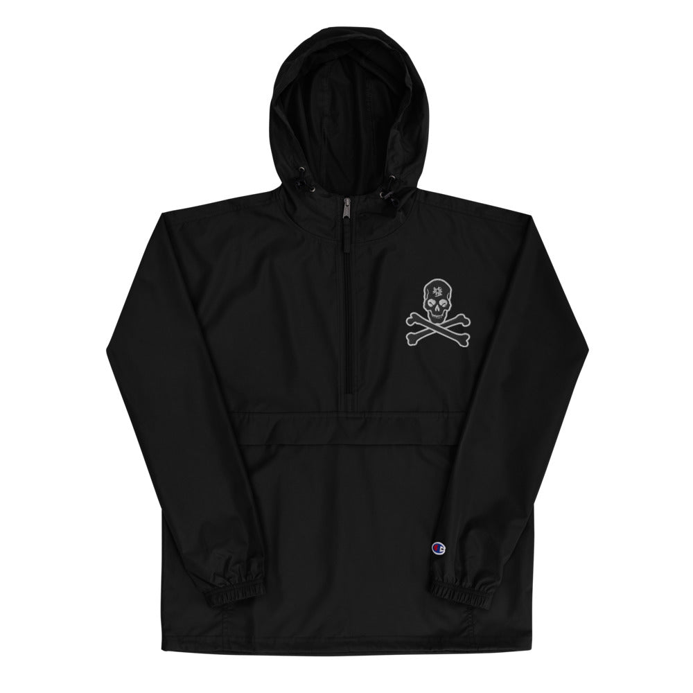 Crossbones Embroidered Champion Packable Jacket